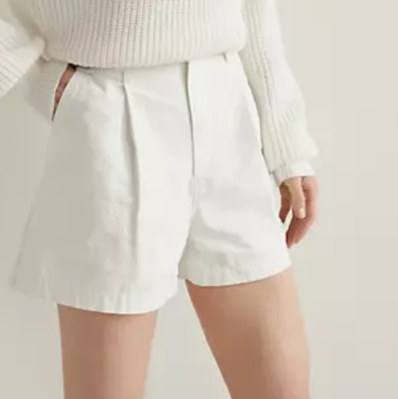 Levi's Pants - Levi's Pleated Utility Twill Shorts Tofu Off White